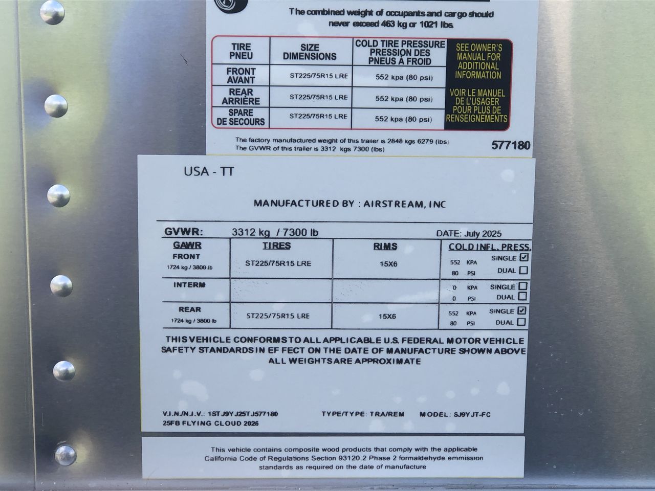 2026 Airstream 25FBT Base