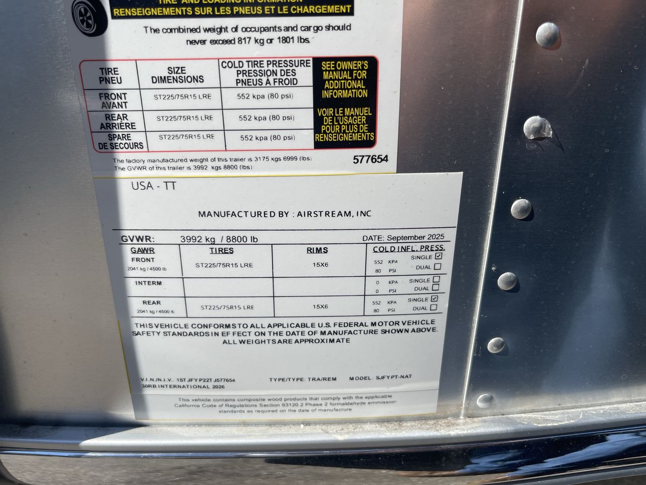 2026 Airstream 30RBT Base