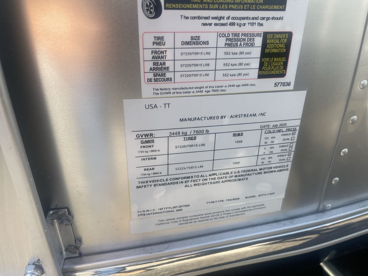 2026 Airstream 27FBT Base